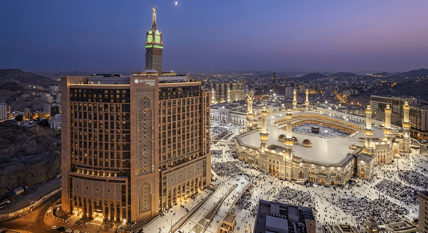 Pullman ZamZam Makkah hotel overlooking Masjid al-Haram
